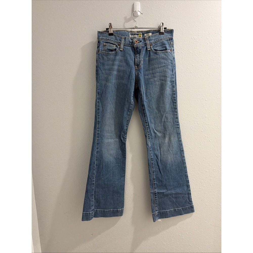 Old Navy Blue Jeans Womens 4 Regular Blue Low Waist Stretch Bootcut Vintage